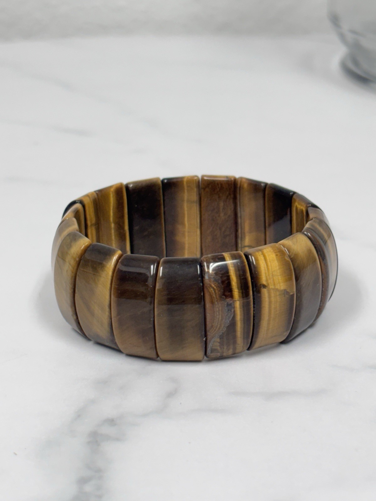 Graduated Tigers Eye Necklace W Matching Bracelet