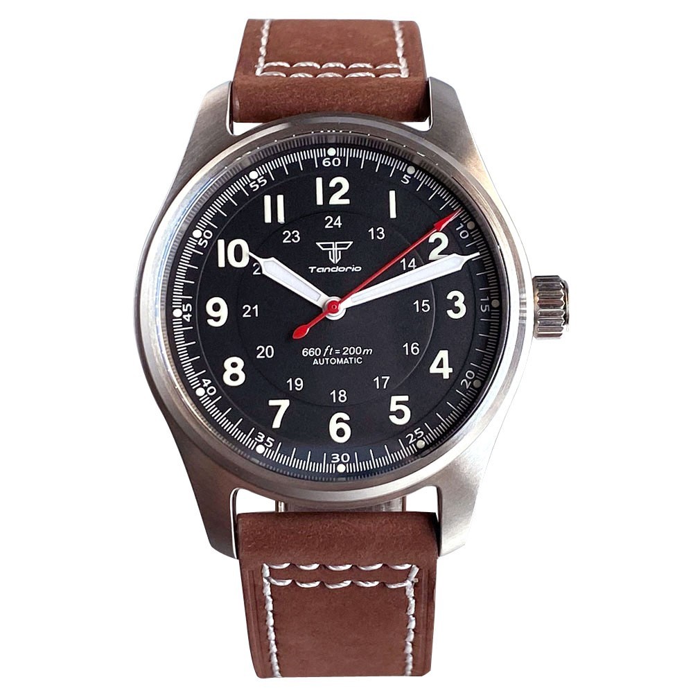 Tandorio Diver Automatic 39mm Men Pilot Watch NH35/Miyota8215/PT5000 AR Sapphire