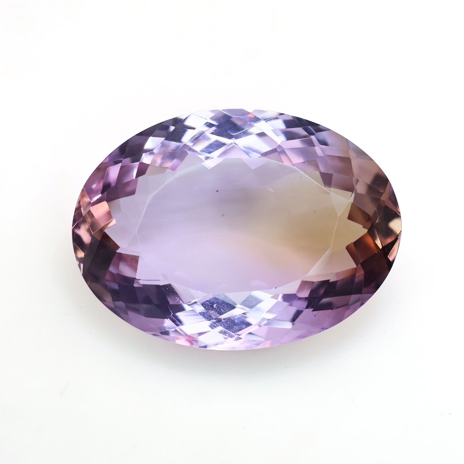 100% Natural Ametrine Oval Cut Certified Gemstone, Weight: 36.40 Carats
