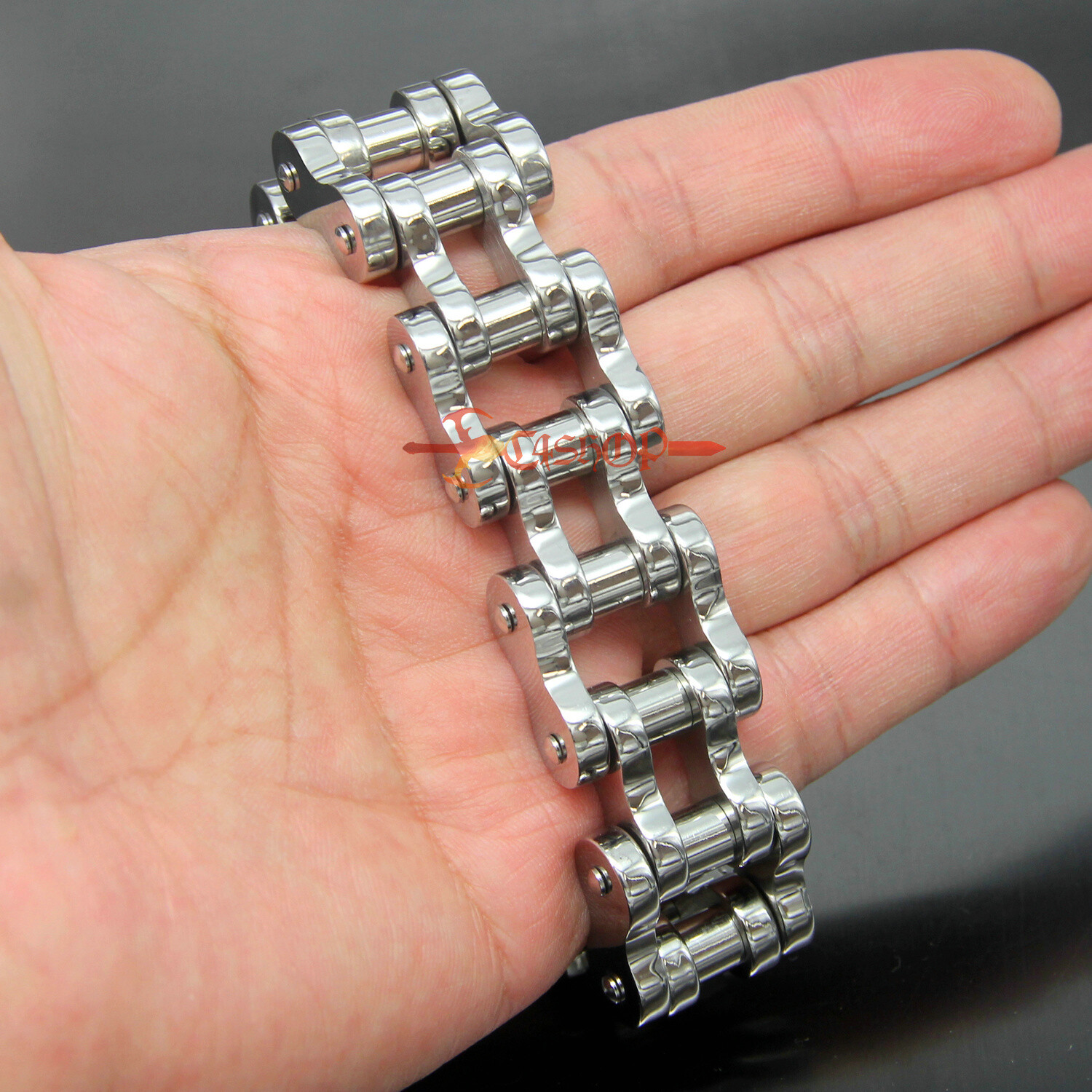 Heavy Chunky Motorcycle Bike Chain Mens Bracelet Stainless Steel Huge Biker 22mm