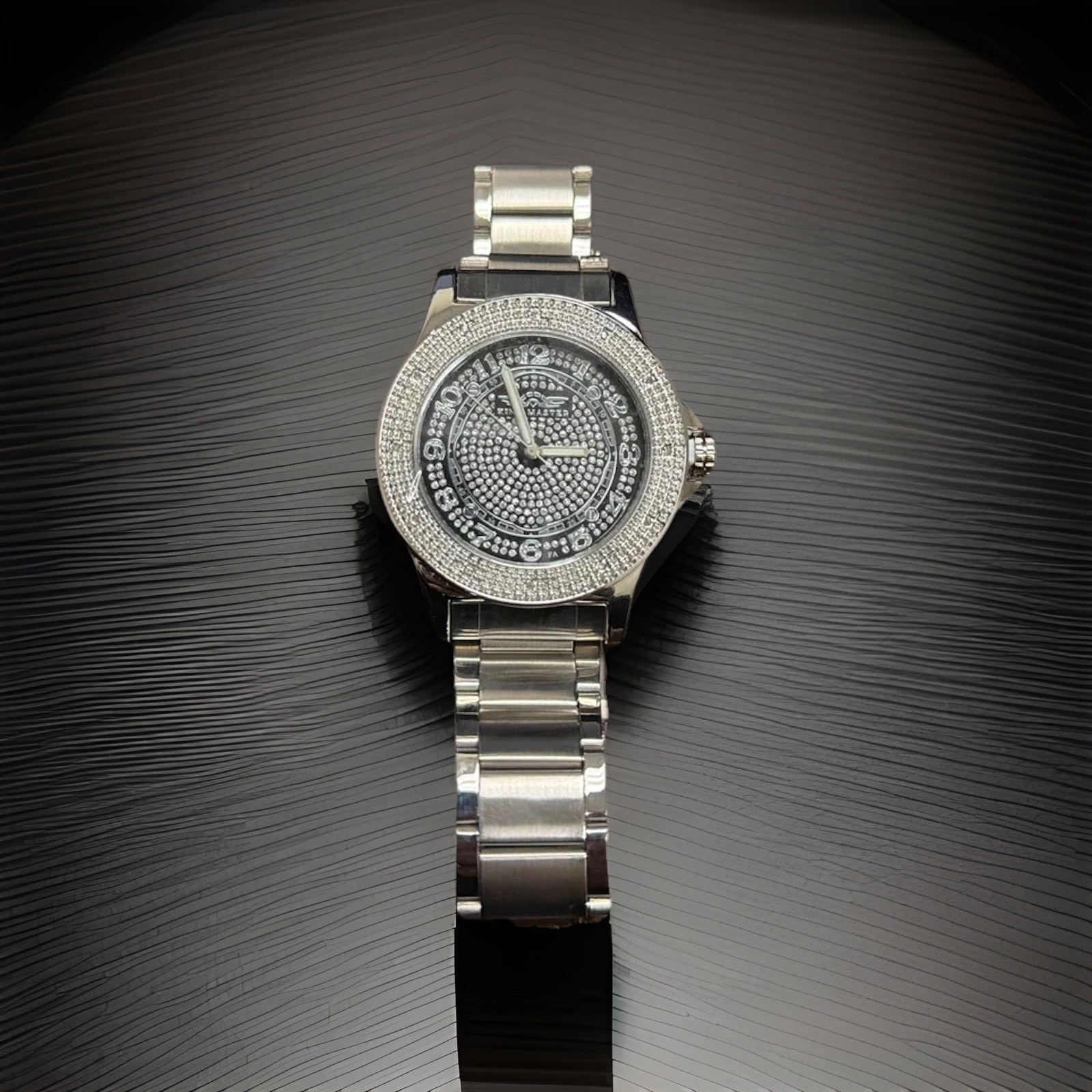 King Master Diamond Watch Men, 50mm, 105M, WR 30M, Stainless Steel