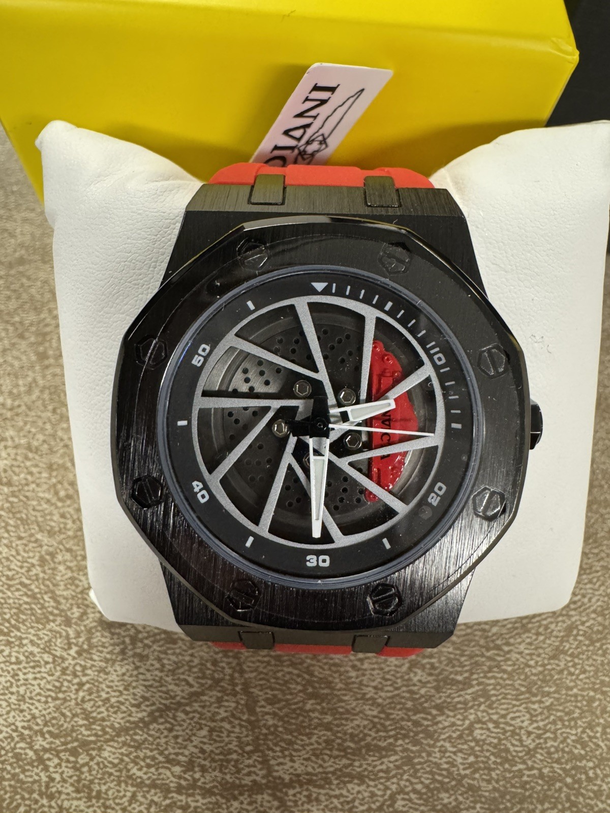 NEW/LIMITED Invicta Speedway Rim Men’s Watch 42mm Red 69491