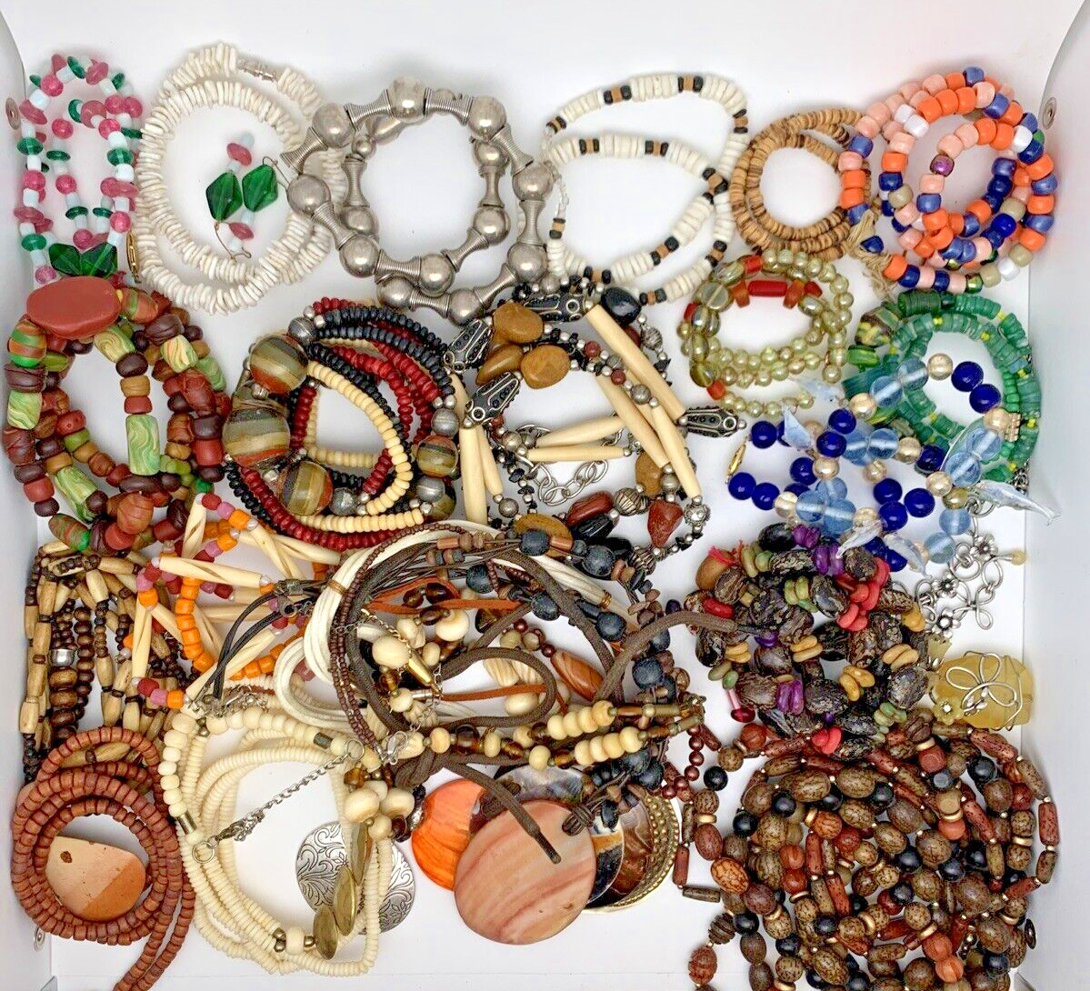 Lot of Necklaces Vintage – Fun Colorful Chunky Beaded Every Occasion OVER 3 LBS