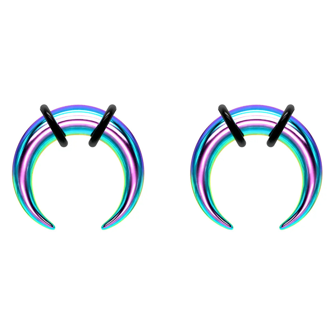 Surgical Steel Crescent Tapers Bull Stretchers Expander Horseshoes Septum Ring