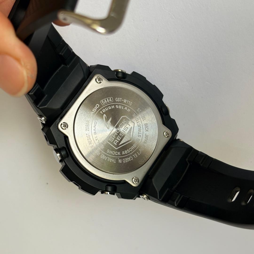With Box and Manual G SHOCK GST W110 Radio Solar MULTIBAND6 Equipped