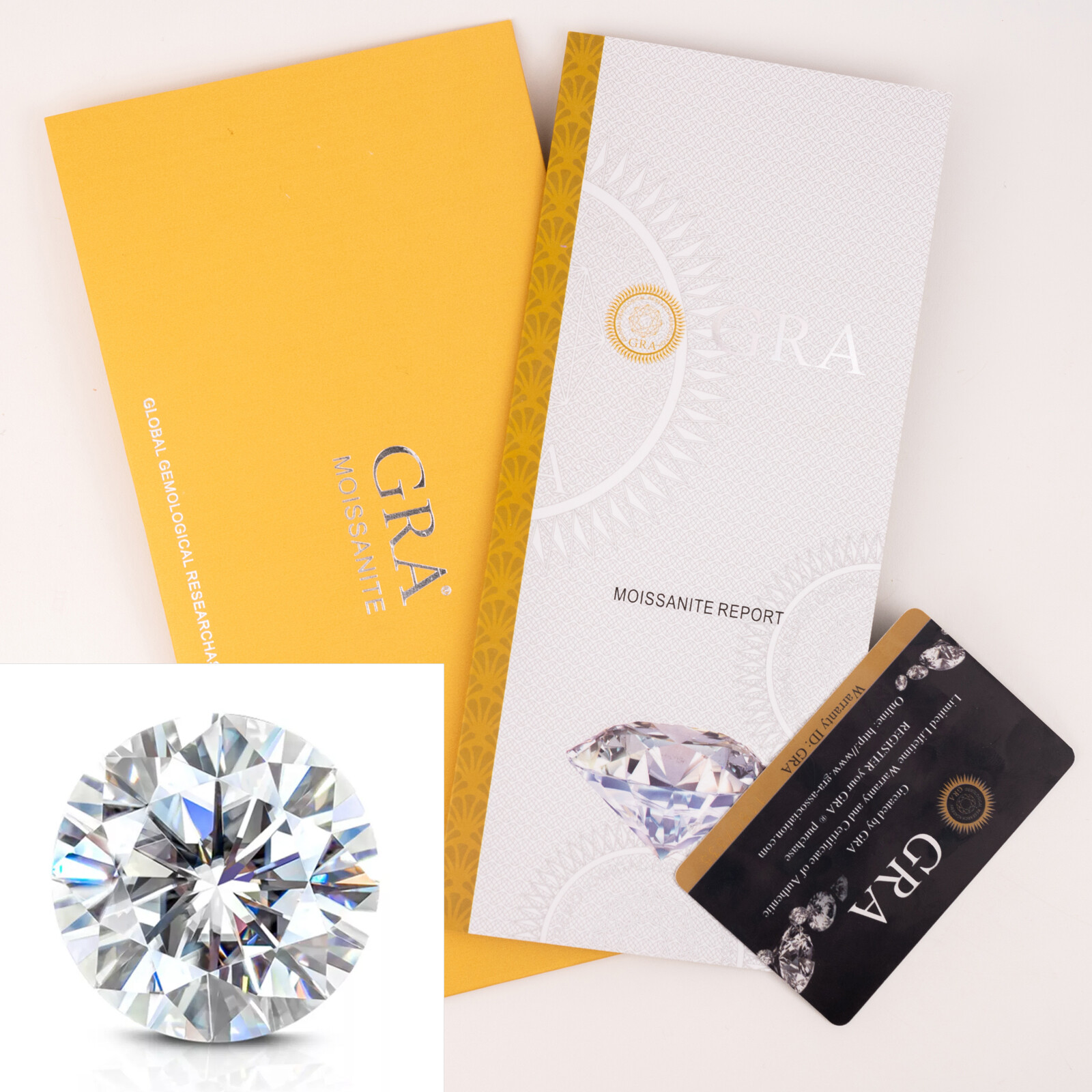 Loose Moissanite Real Gem Stone GRA Certificate 3-12mm 0.1-6ct VVS1 D Diamond