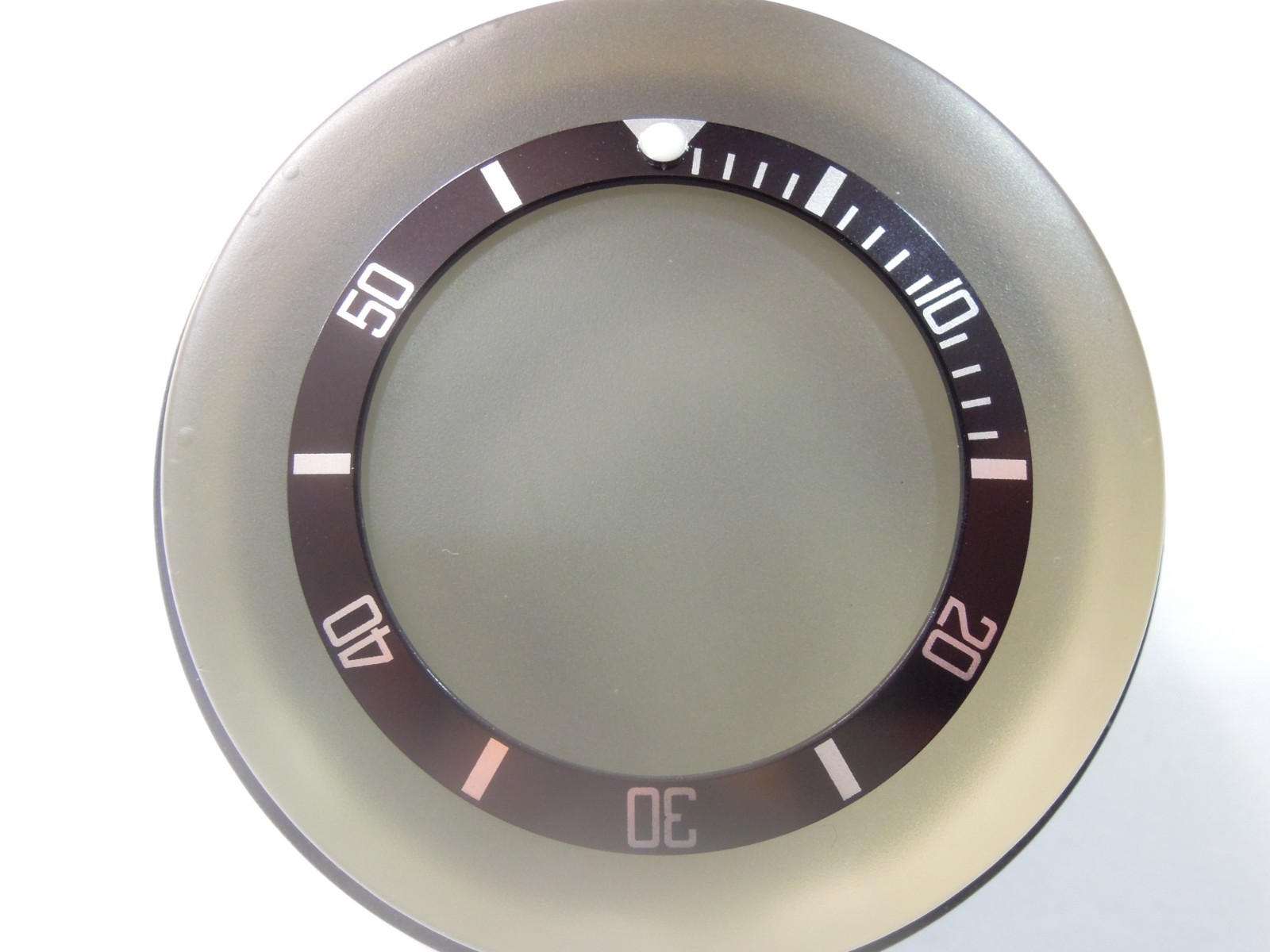 NEW BLACK SUBSTYLE BEZEL INSERT 38MM LARGE DIVERS 10BAR SKX031-033 (7S26-0040)