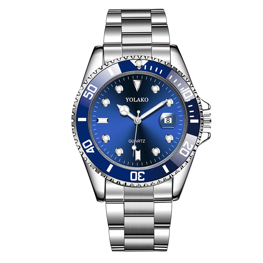 Classic Luxury Men’s Stainless Steel Casual Analog Date Quartz Wrist Watch UK