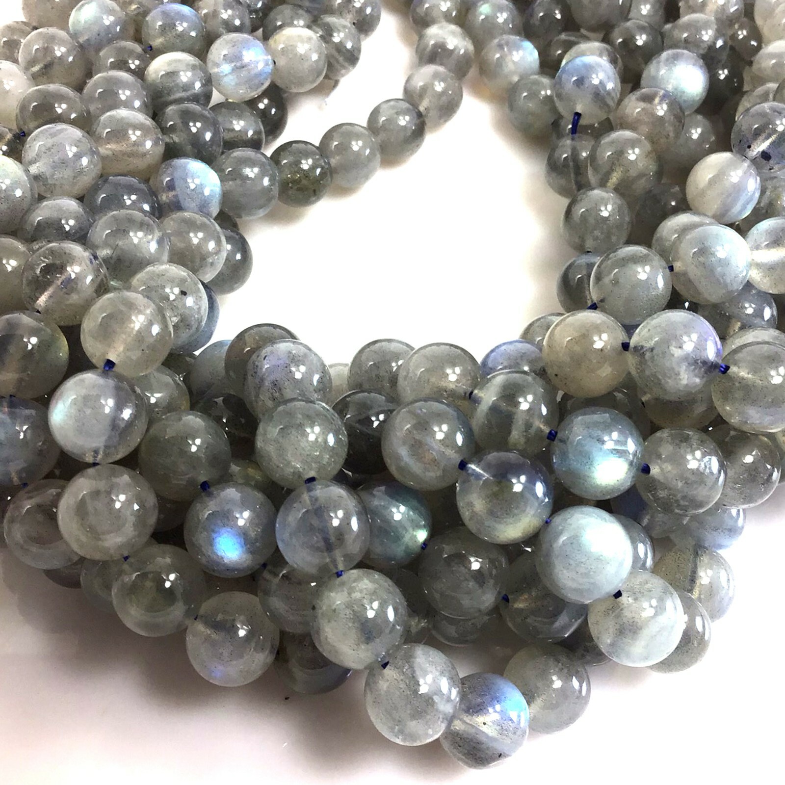 Genuine Natural Labradorite Round Loose Bead Blue Light 5″ 4 6 8mm 10 12mm