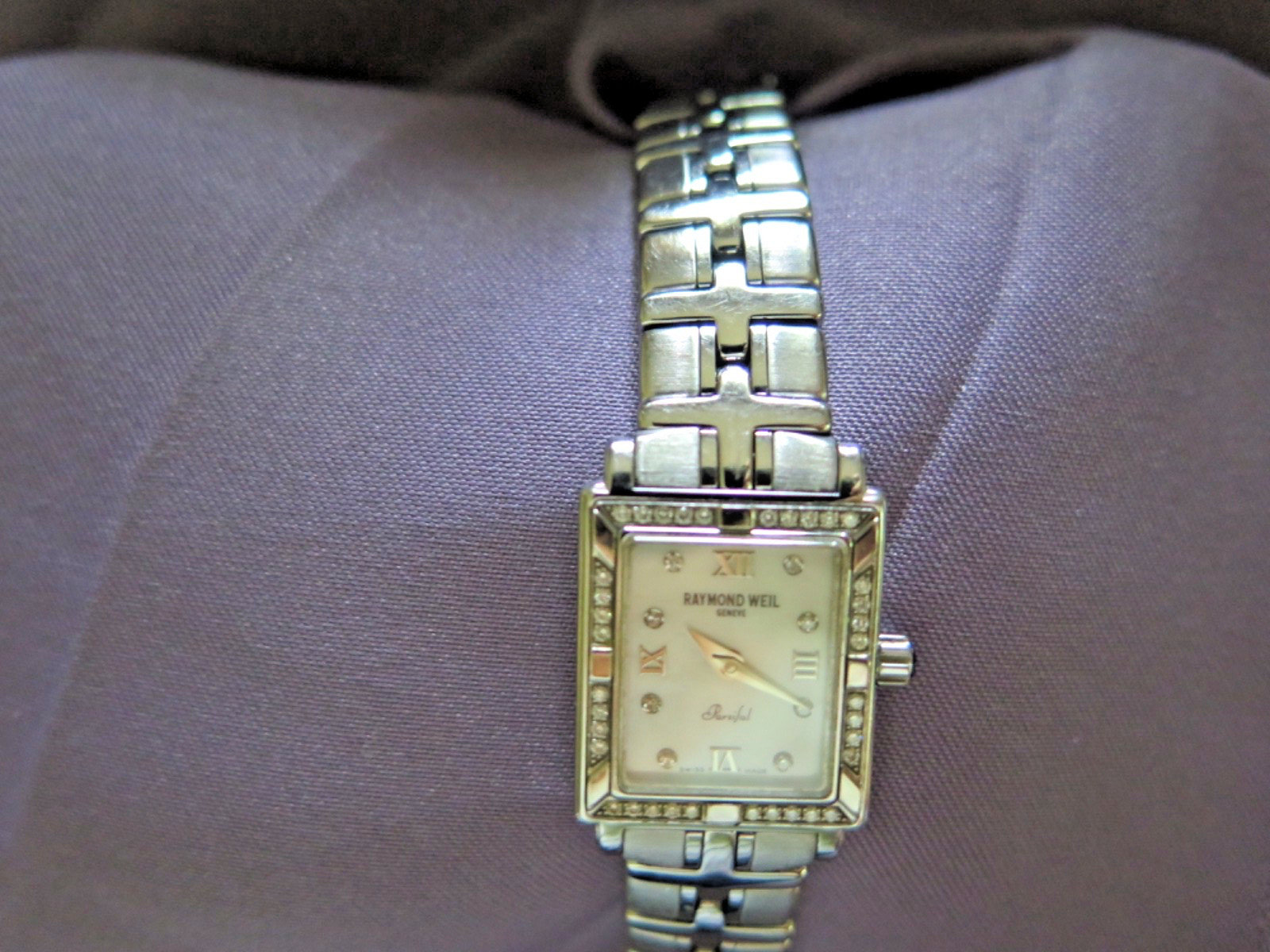 Raymond Weil Womens Parsifal with Diamonds #9631w/extra links
