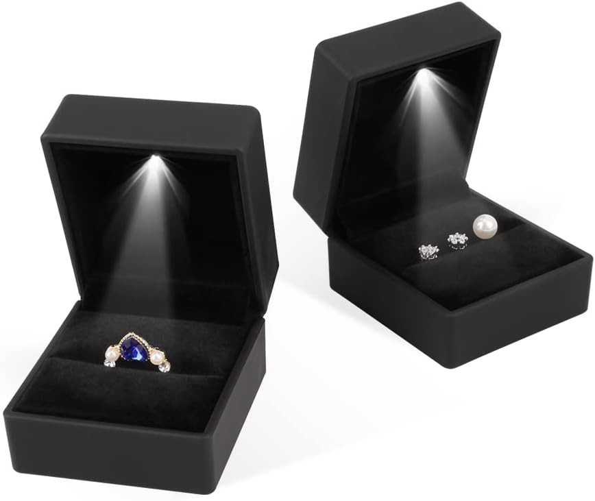 Luxurious Jewelry Gift Box with LED Light – Ideal for Weddings & Anniversaries