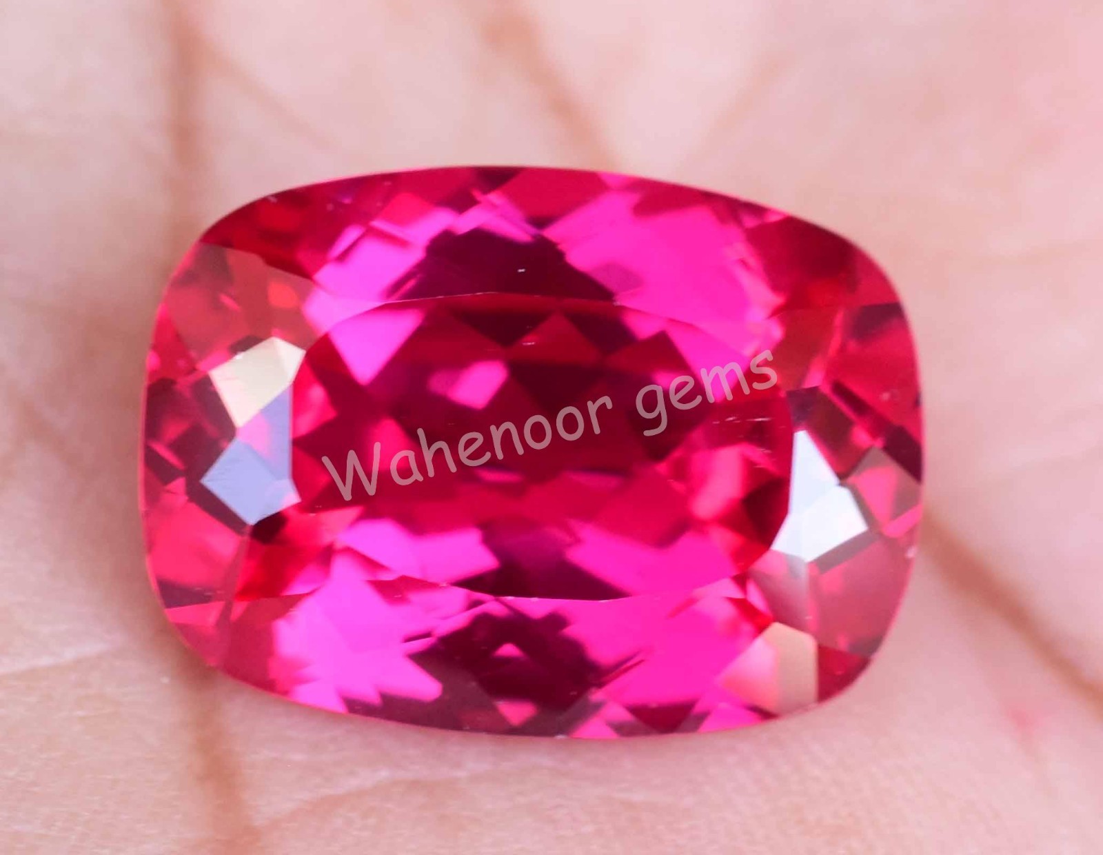 25.40 Ct Natural Mogok Pink Ruby Cushion Certified Stunning Loose Gemstone