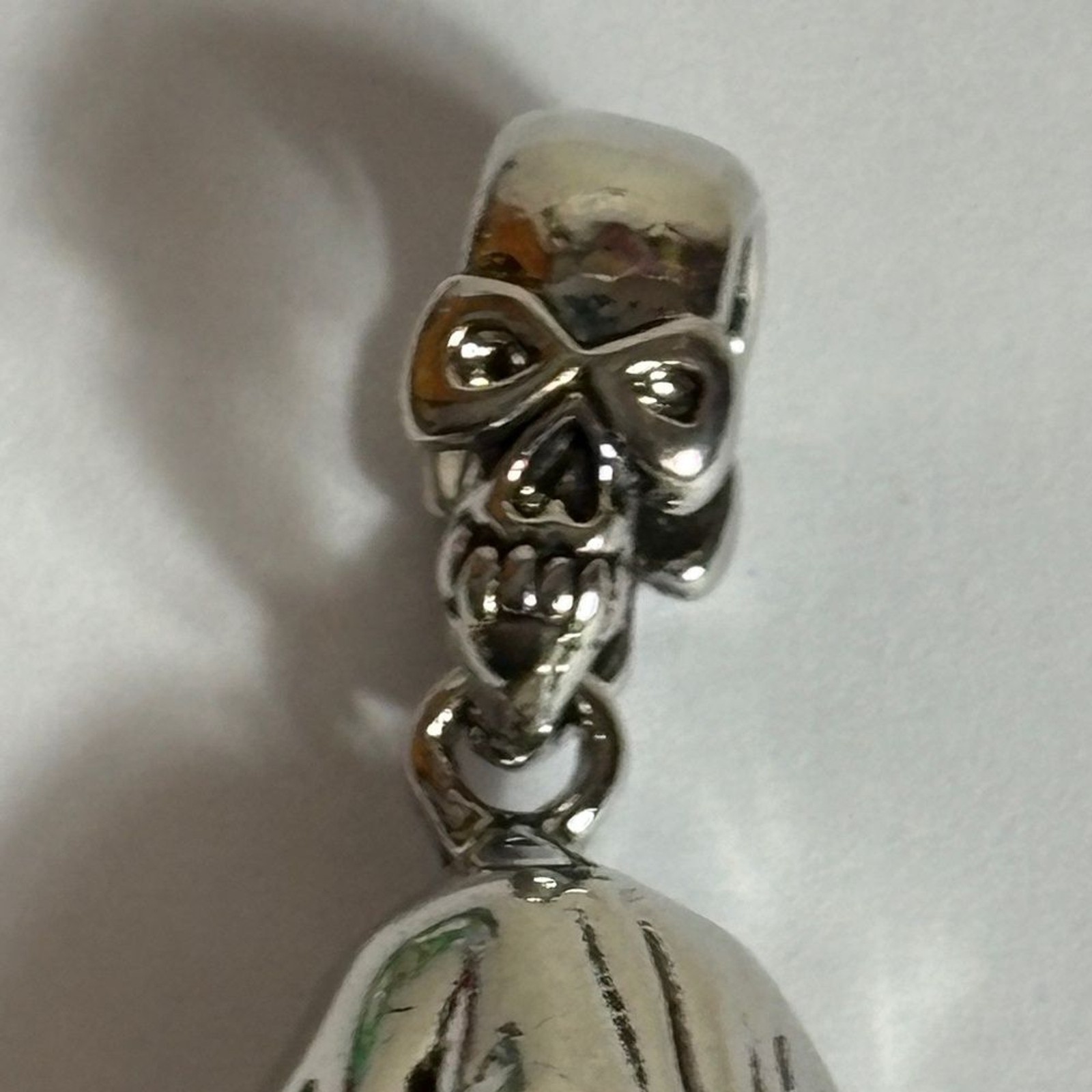 Grim Reaper Praying Hands Pendant Necklace 24″ Hell Demon Skull Death God