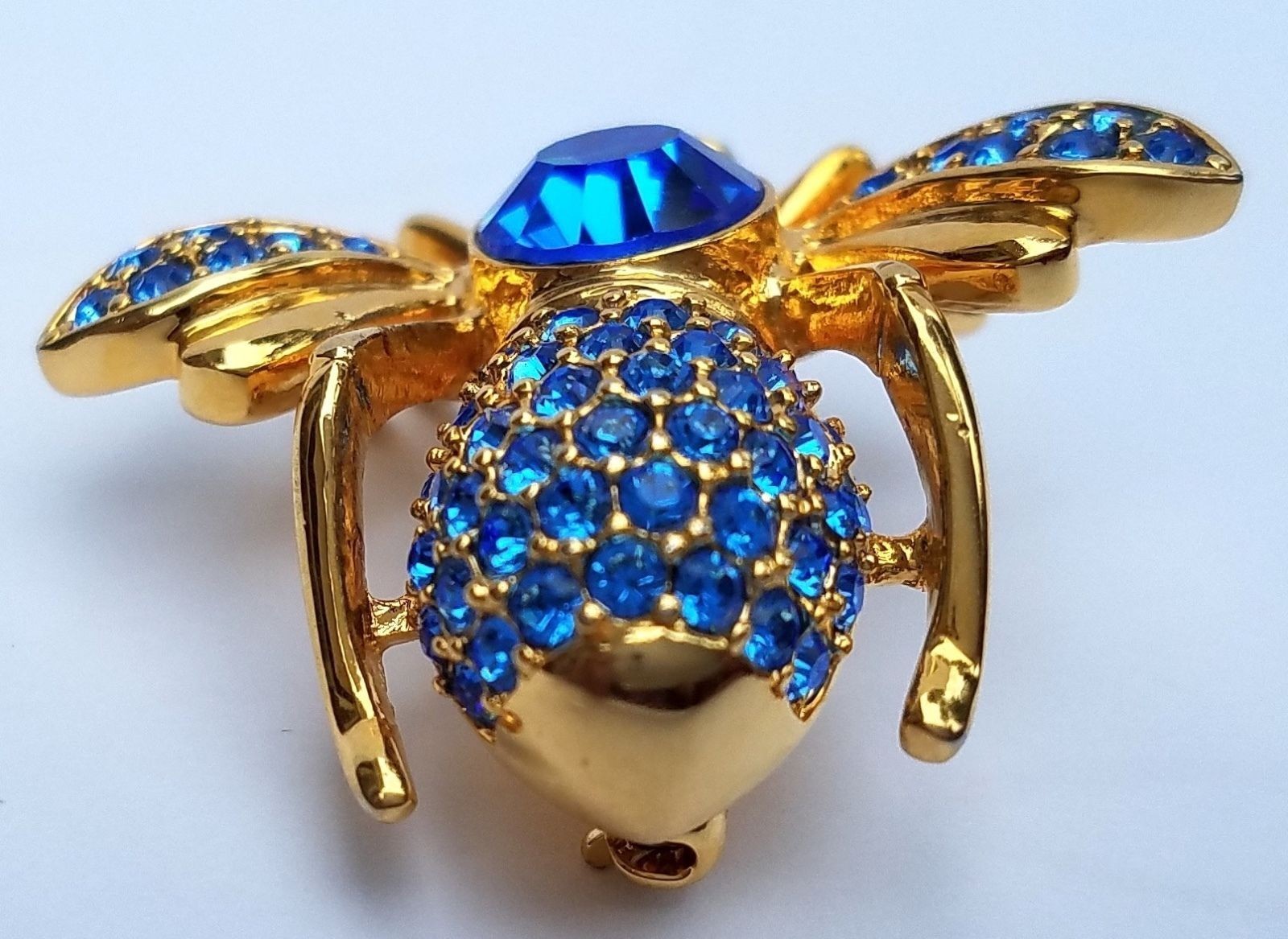 Joan Rivers Swarovski Crystal September Birthstone Bee Pin Brooch