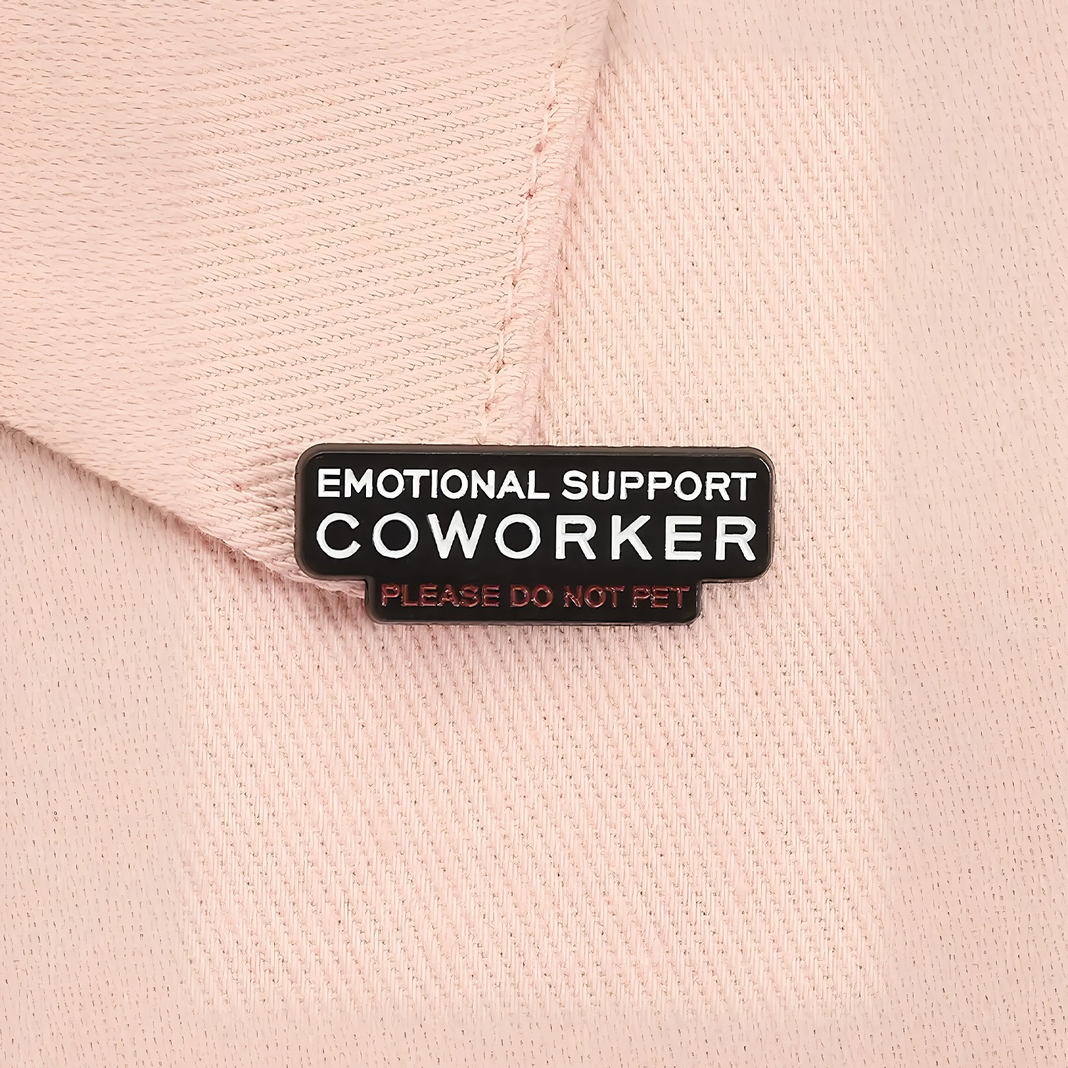 2X Funny Office Accessory Emotional Support Brooch Coworker Do Not Pet Lapel Pin