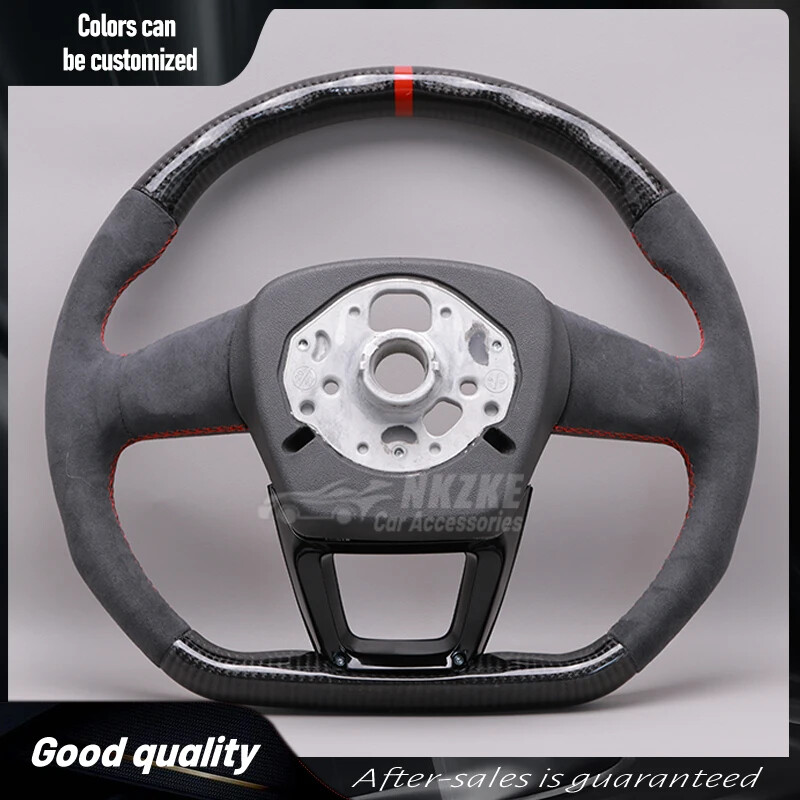 Steering wheel for Audi Q5l in carbon fiber and Alcantara