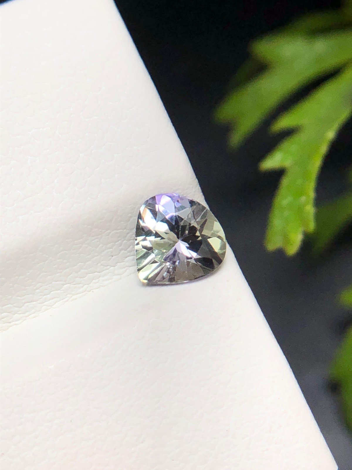6 MM Natural Tanzanite Heart Cut, 0.70 Ct Green Purple Blue Color Unheated Stone