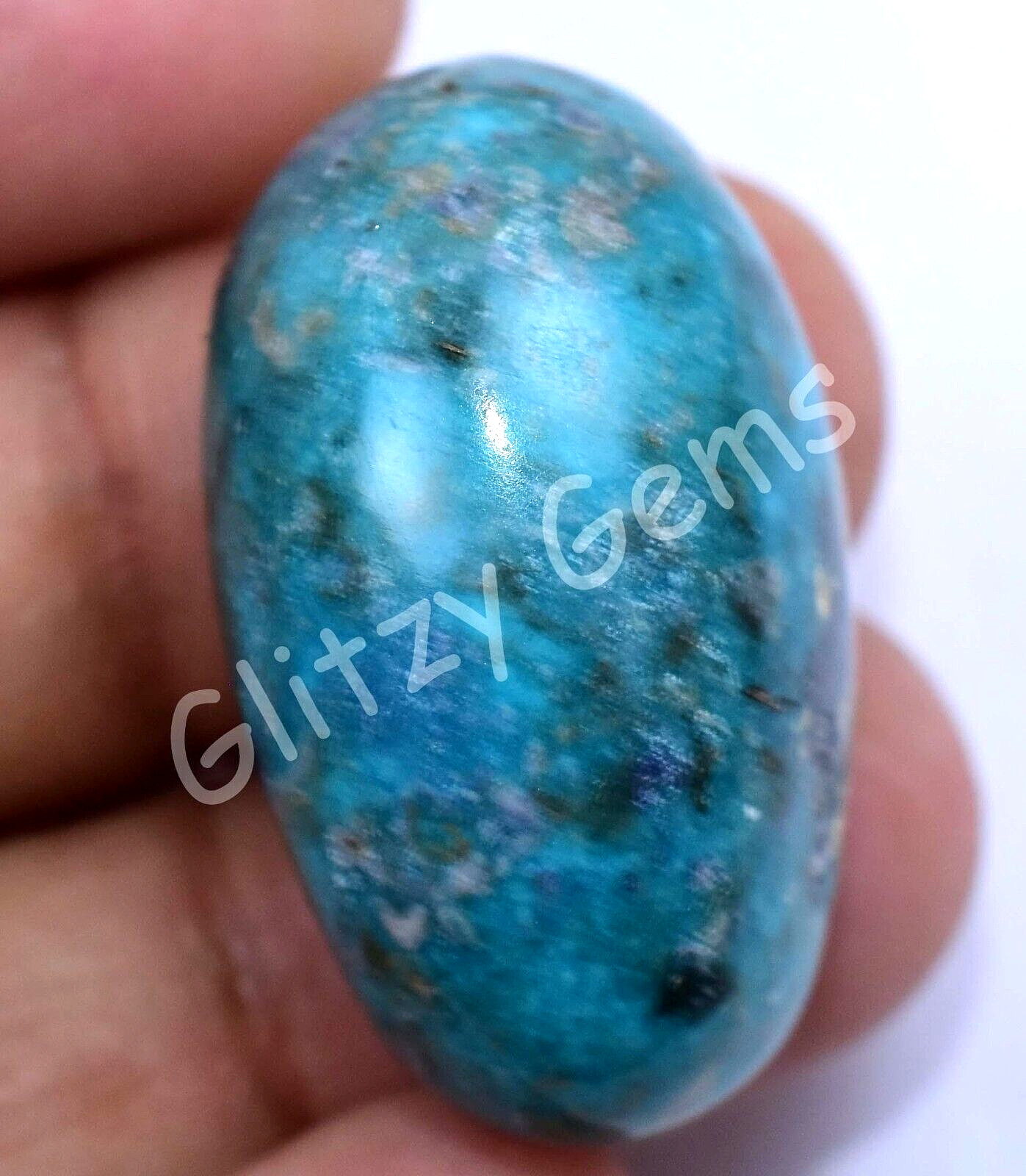 Natural Turquoise 68.65 Ct Cabochon AGL Certified Unheated Rare Loose Gemstone