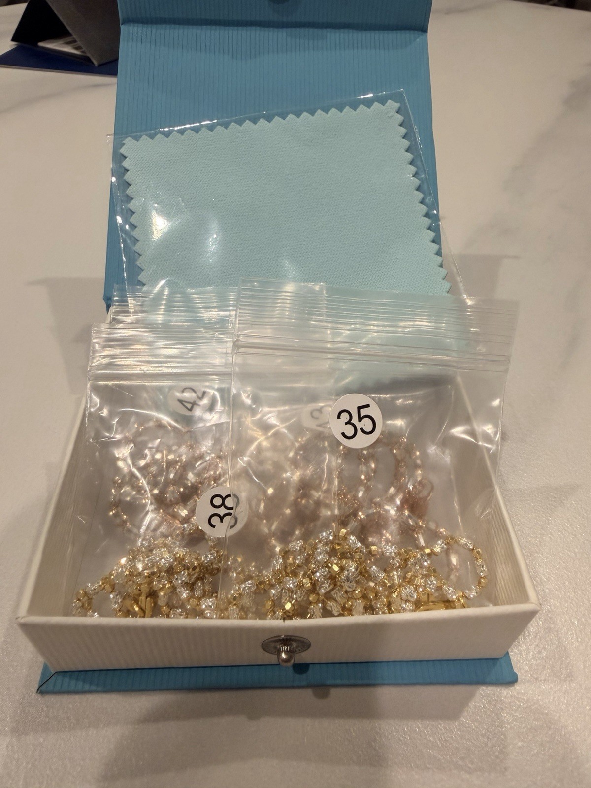 925 Made in Italy Silver – Yellow &Rose Gold Plated Lot Of 4 Chain Necklaces
