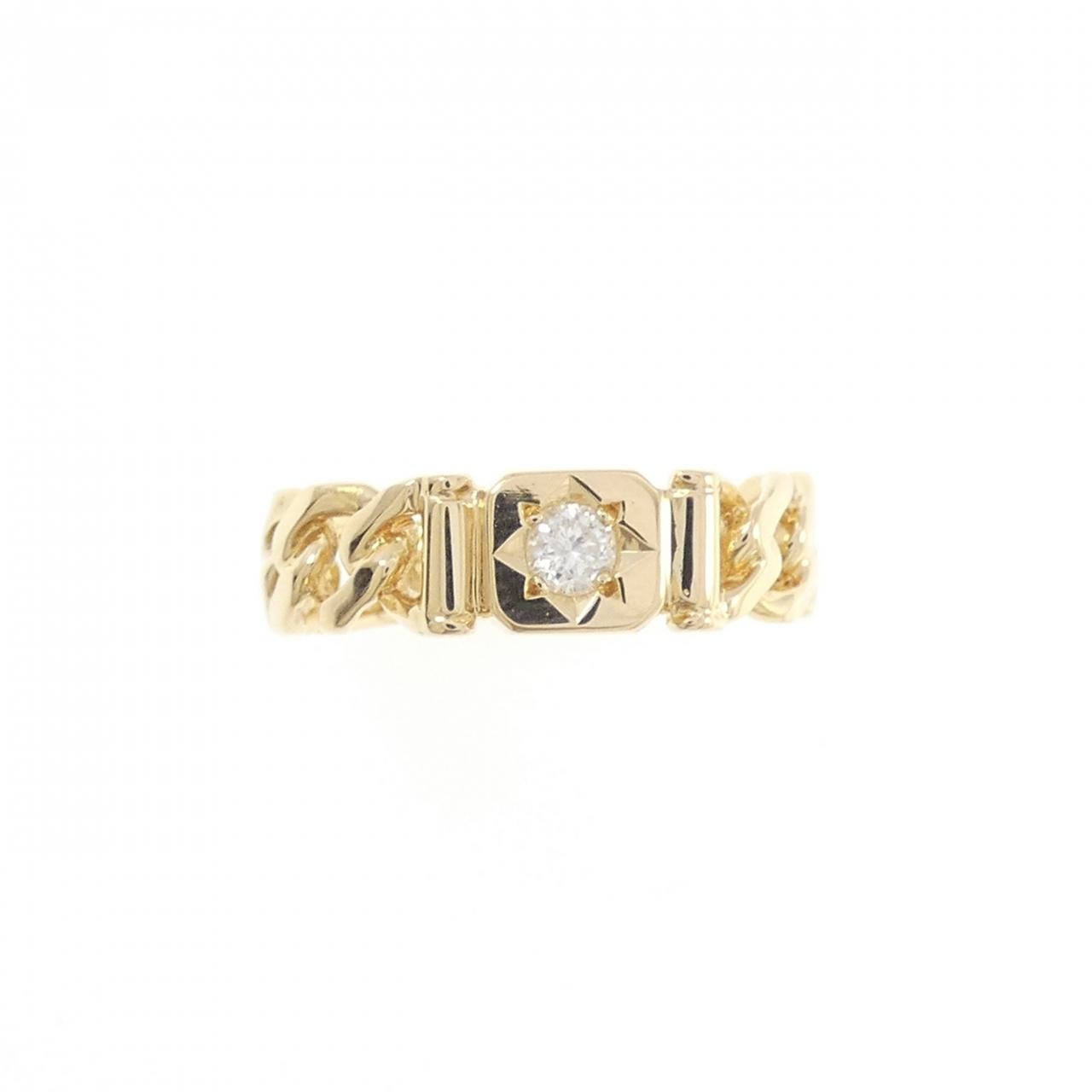 Authentic K18YG Diamond Ring 0.10CT #230-000-625-6622