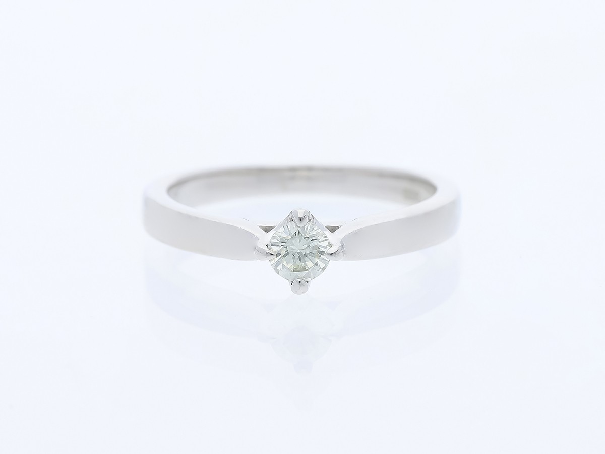 Great price ring 0.16 ct. Brilliant diamond 950 platinum value: EUR 1,100 det…