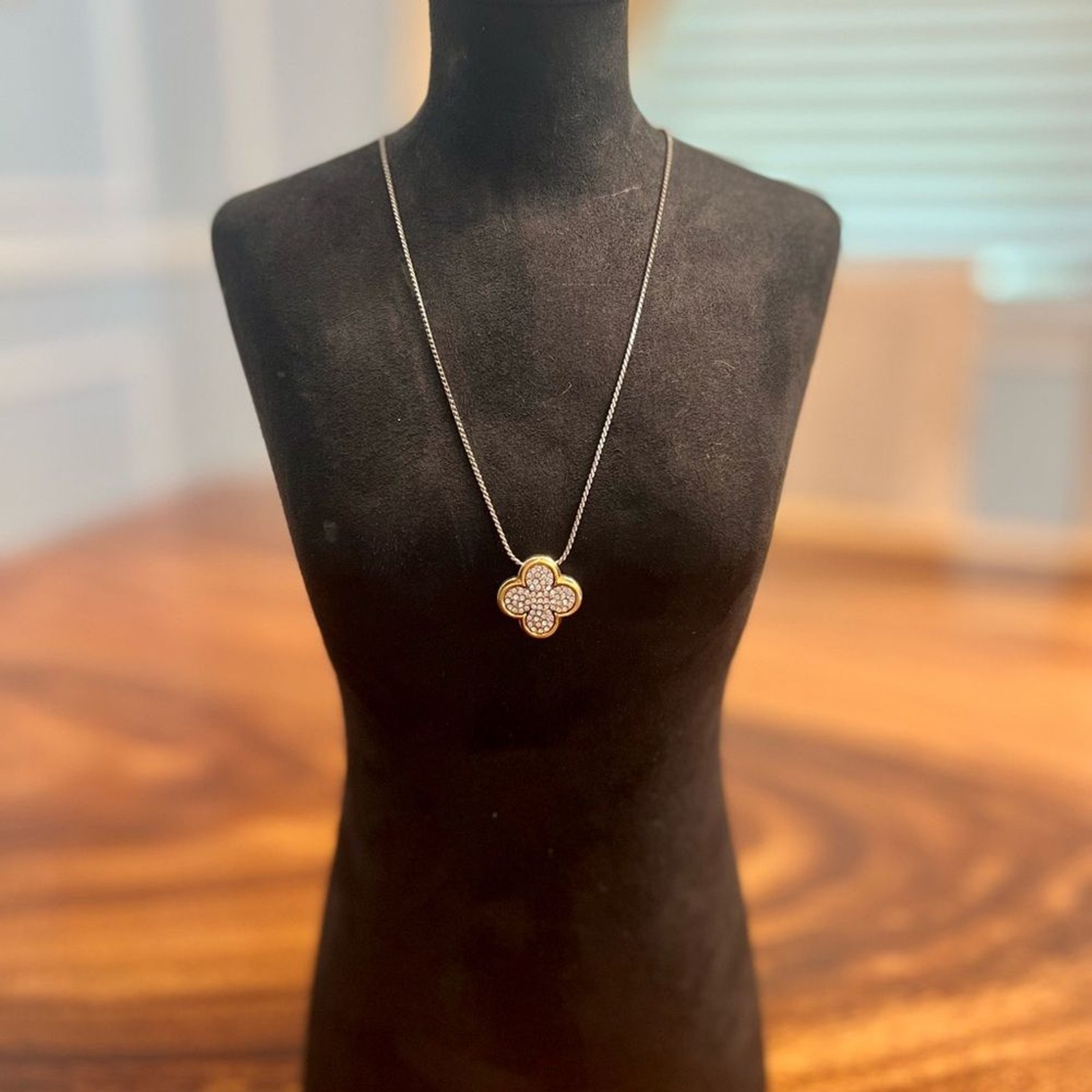 BRIGHTON Massandra Necklace SOLD OUT Gold, Silver& Swavorski Crystals EUC