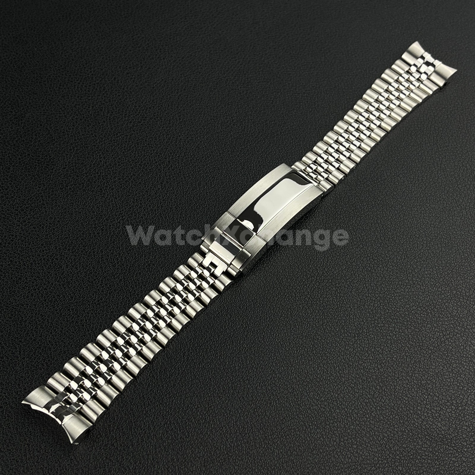 20mm Jubilee Watchband Bracelet With Oyster Deployment Clasp For Rolex Sub GMT