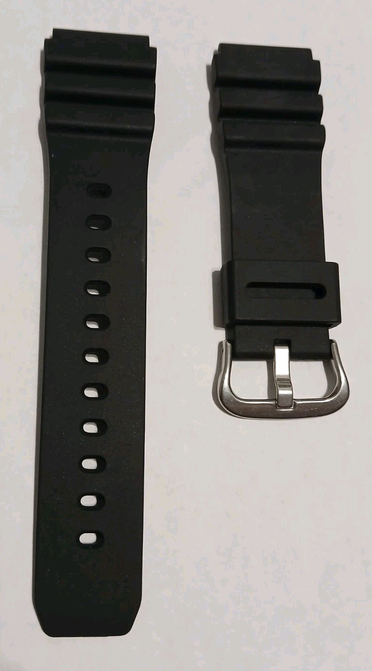 Genuine Casio Watch Band Diver MDV-106-1AV MDV-106-7AV Black Rubber Strap