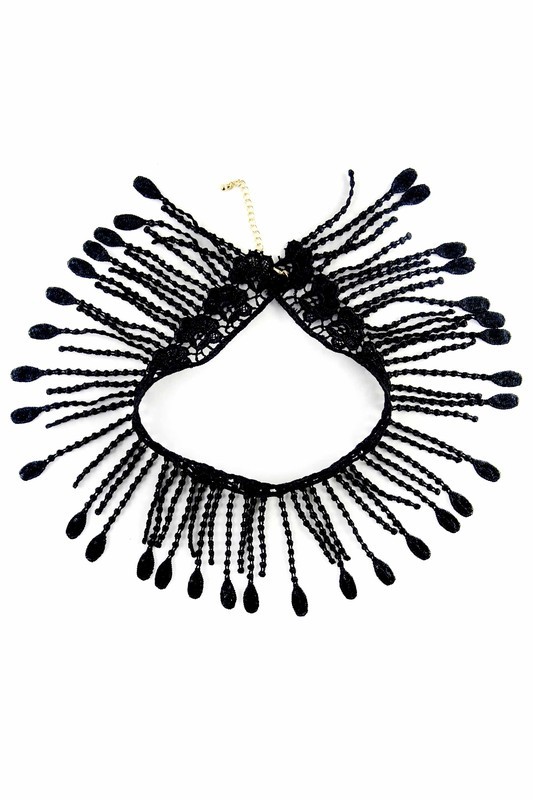 Women Jewelry Fashion Retro Victorian Vintage Choker Necklace Fabric Lace Style