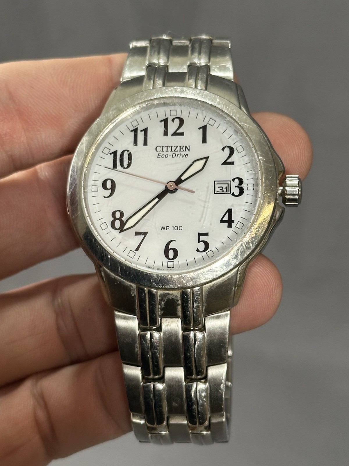 Citizen Eco Drive E111-S070015 Wristwatch GN-4W-S Japan Needs Battery USED