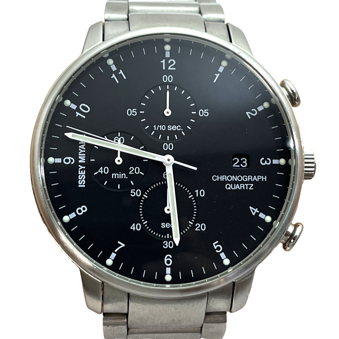 Seiko Issey Miyake C by Ichiro Iwasaki Chronograph Quartz Watch Japan SS #B758