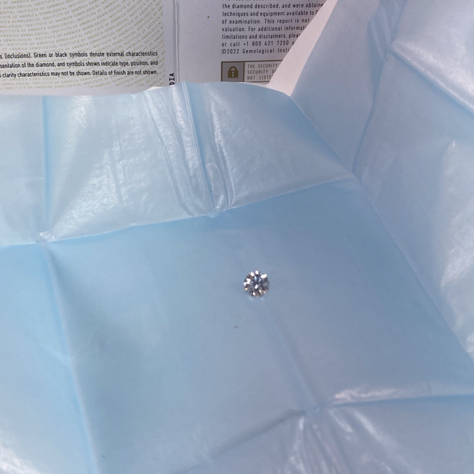GIA Graded Certified 0.81Ct Diamond Color I Clarity I1 Very Good Cut