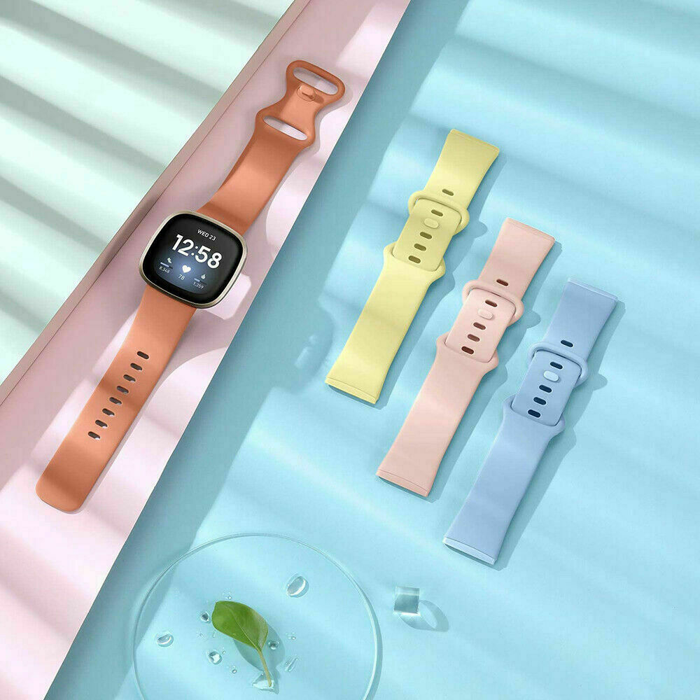 New For Fitbit Versa 3 / Sense Watch Strap Replacement Silicone Sport Wrist band