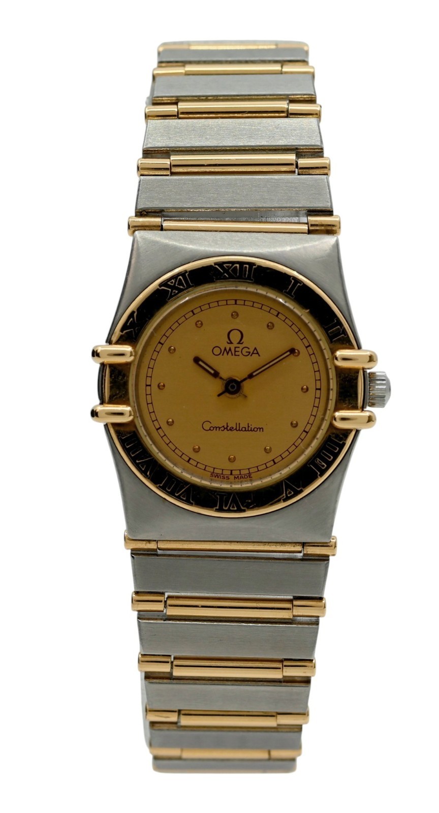 Omega 22.5mm Ladies Constellation 18k Gold Full Bar Swiss Watch! Ref: 795.1080!