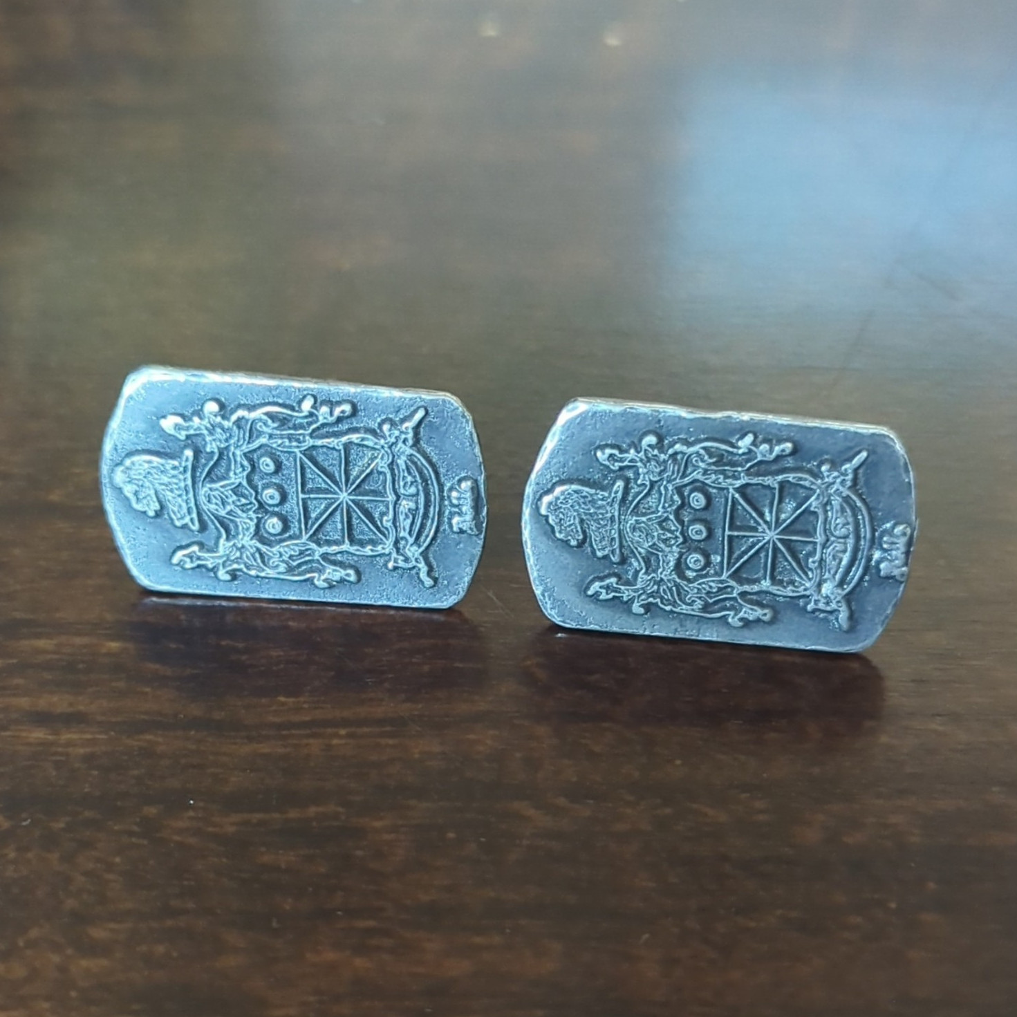 925 Sterling Silver Hickok Coat Of Arms Men’s Cufflinks