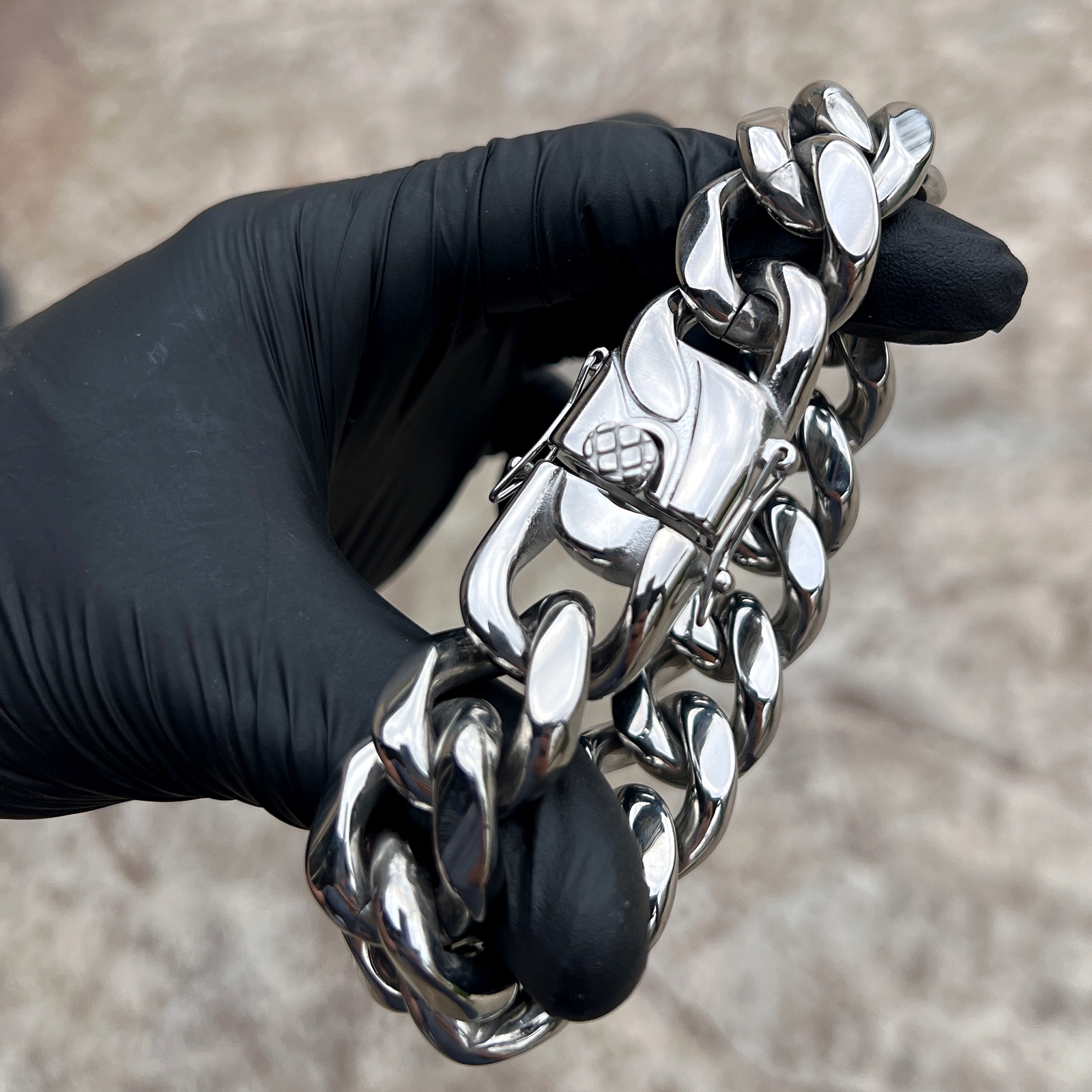 Men 316L Stainless Steel Miami Cuban Link Heavy Hip Hop Bracelet 22MM Thick 9.5″