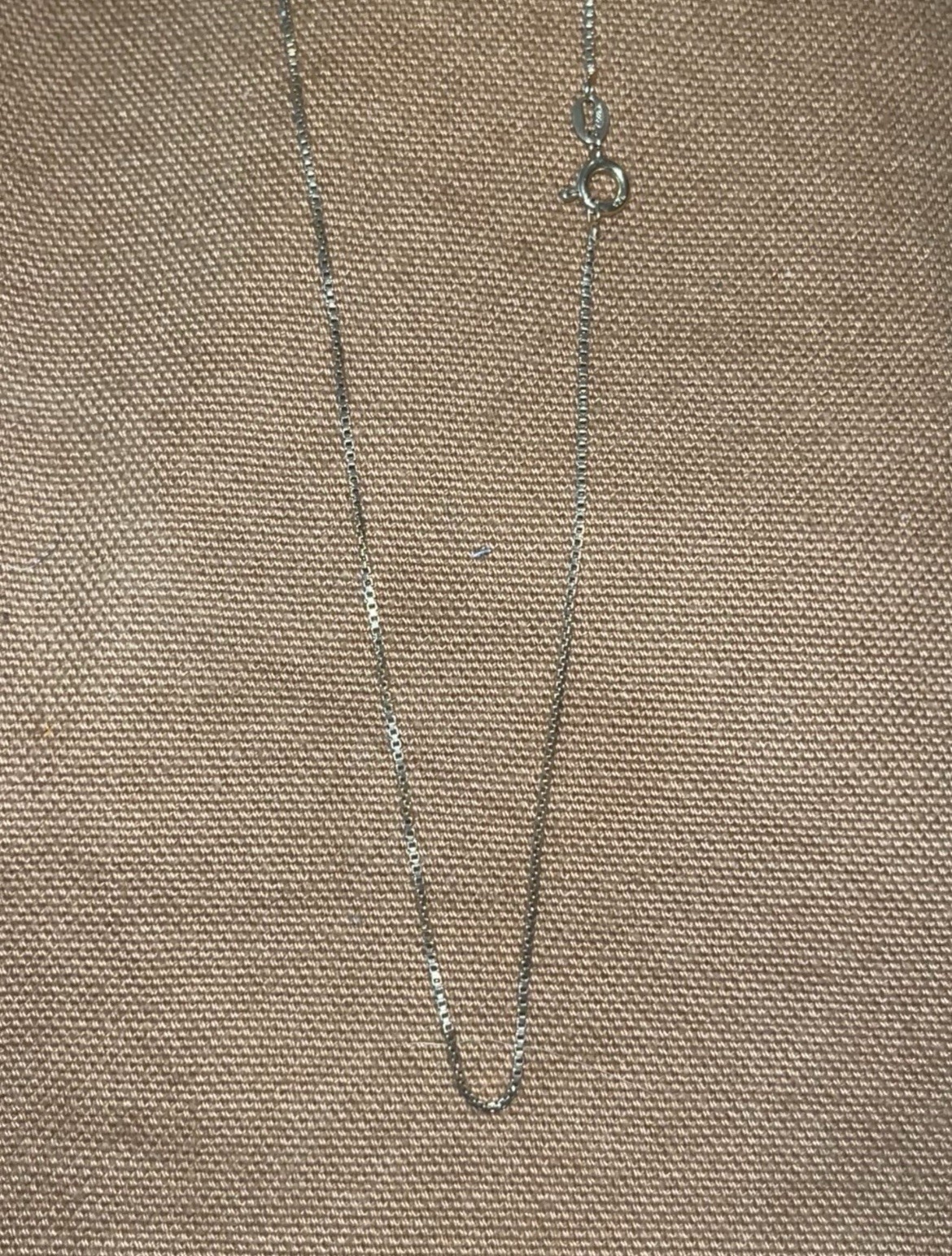 30” Box Link Sterling Silver Chain – Italy w/ Gold Overlay
