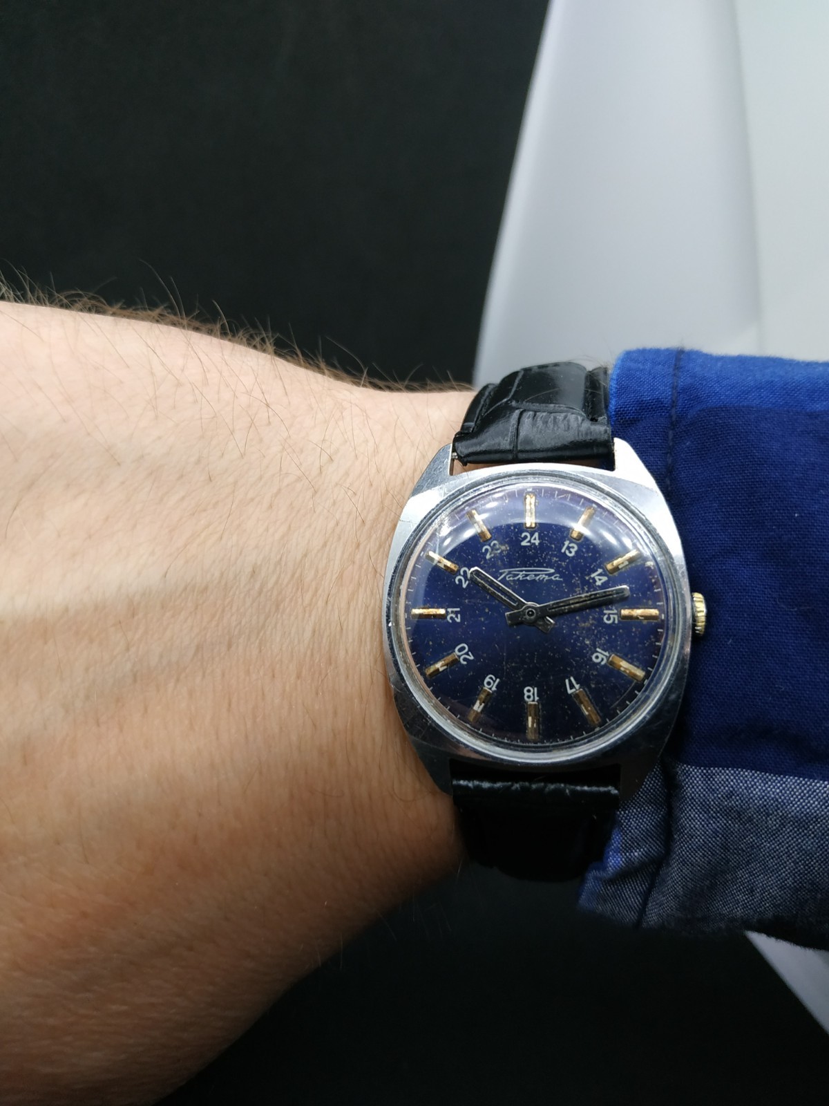 Men’s Dress Casual Vintage USSR Watch Raketa Mechanical 2609.HA Retro Soviet ☭