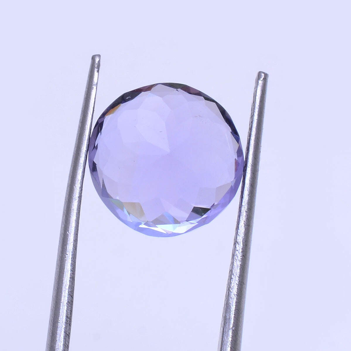 VVS Tanzanite Premium 9mm Round Cut 4.16 Cts, Rare D Block AAA Flawless Gemstone