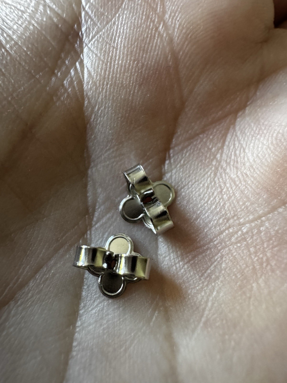 Louis Vuitton Essential V Stud Silver Earrings