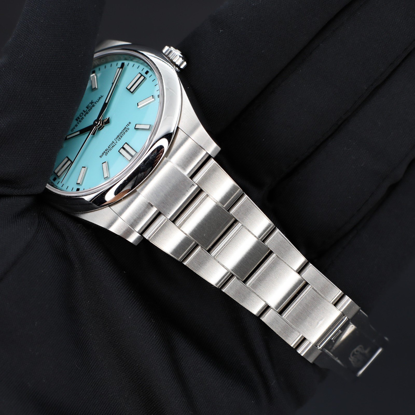 Rolex Oyster Perpetual 41 Tiffany Dial 2021 Complete – 124300