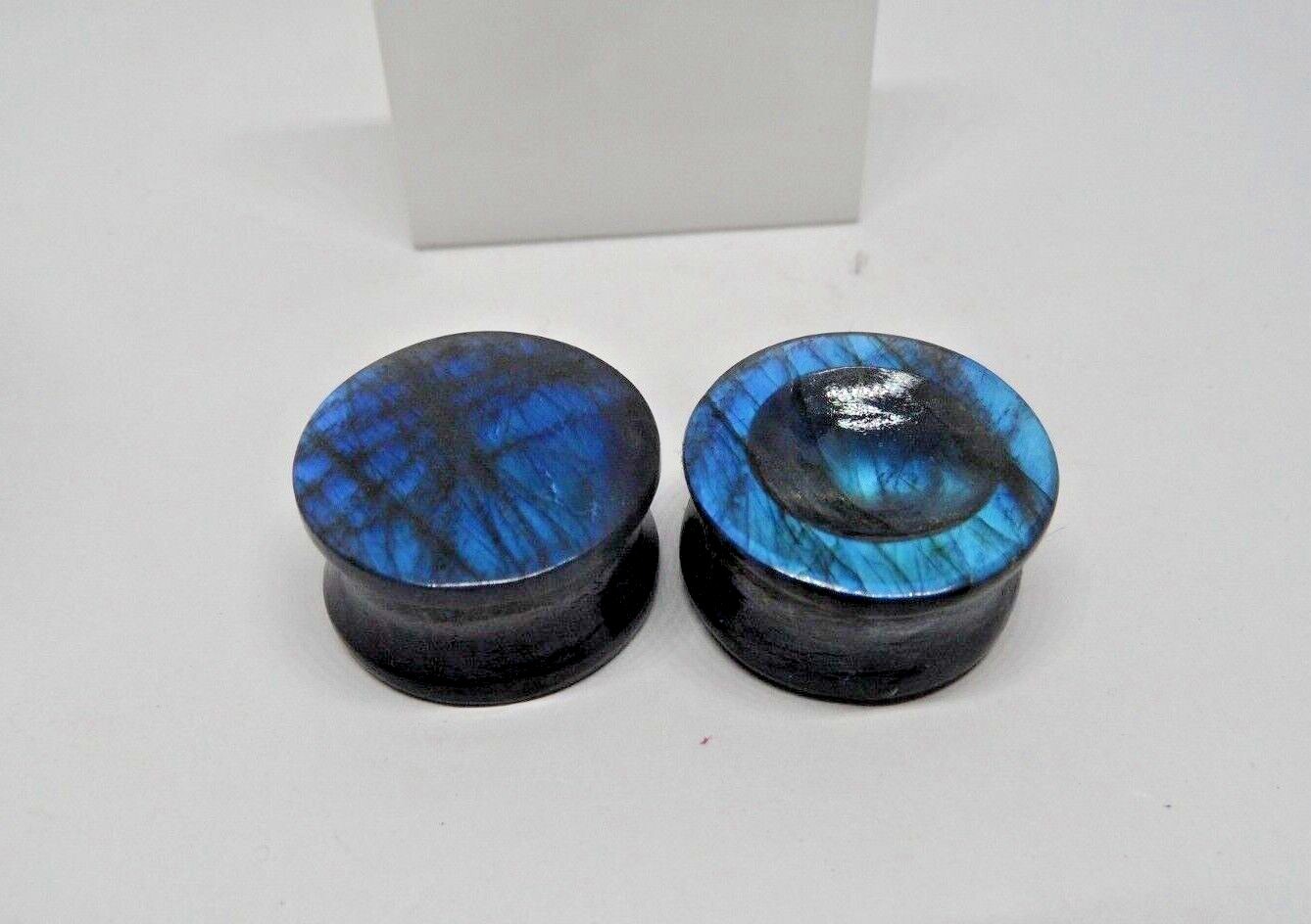 Natural, Labradorite Plugs, Ear Gauge, Tunnels, Blue Fire Plugs Earrings,