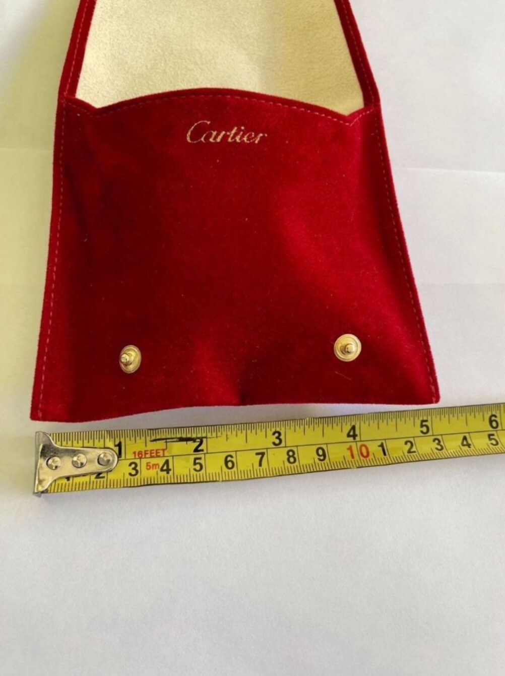 Cartier Case Box Pouch Travel Watch Pouch Leather New Old Stock Made Spain Case