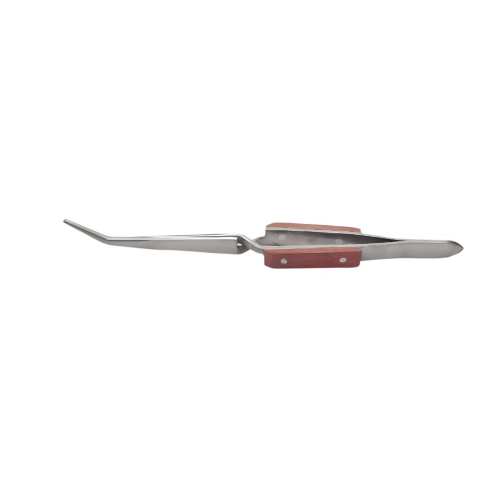 Set of 3 Fiber Grip Tweezers Cross Locking & Straight Soldering Tweezer Jewelers