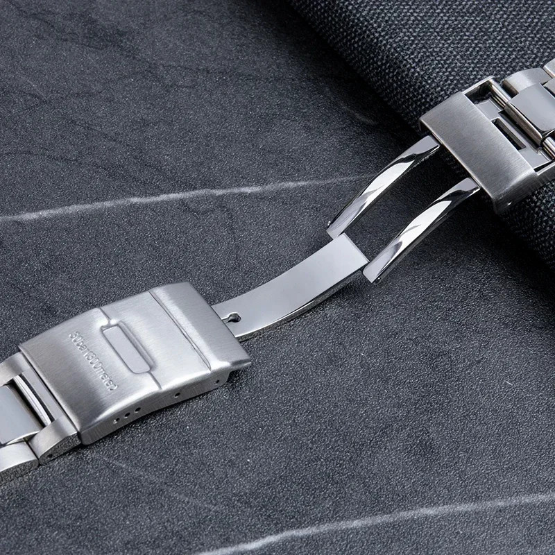 For Longines Hydroconquest Series 19 20 22mm Steel Metal Watch Bracelet Strap