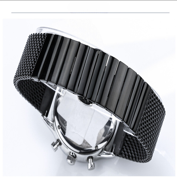 Premium Milanese Mesh Stainless Steel Watch Band Elegant Metal Bracelet 18-24mm