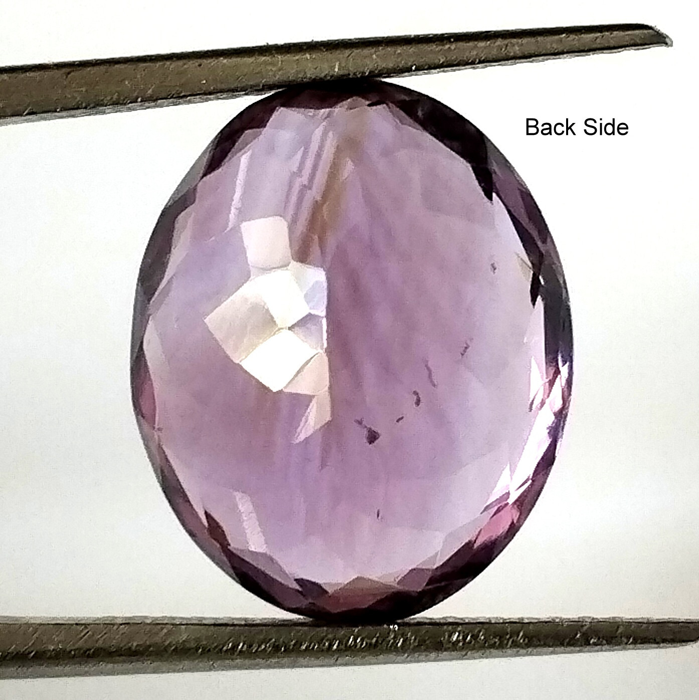 9.00 Carat Natural Brazilian Purple Amethyst Oval Faceted Gemstone 15.2X12.4 mm
