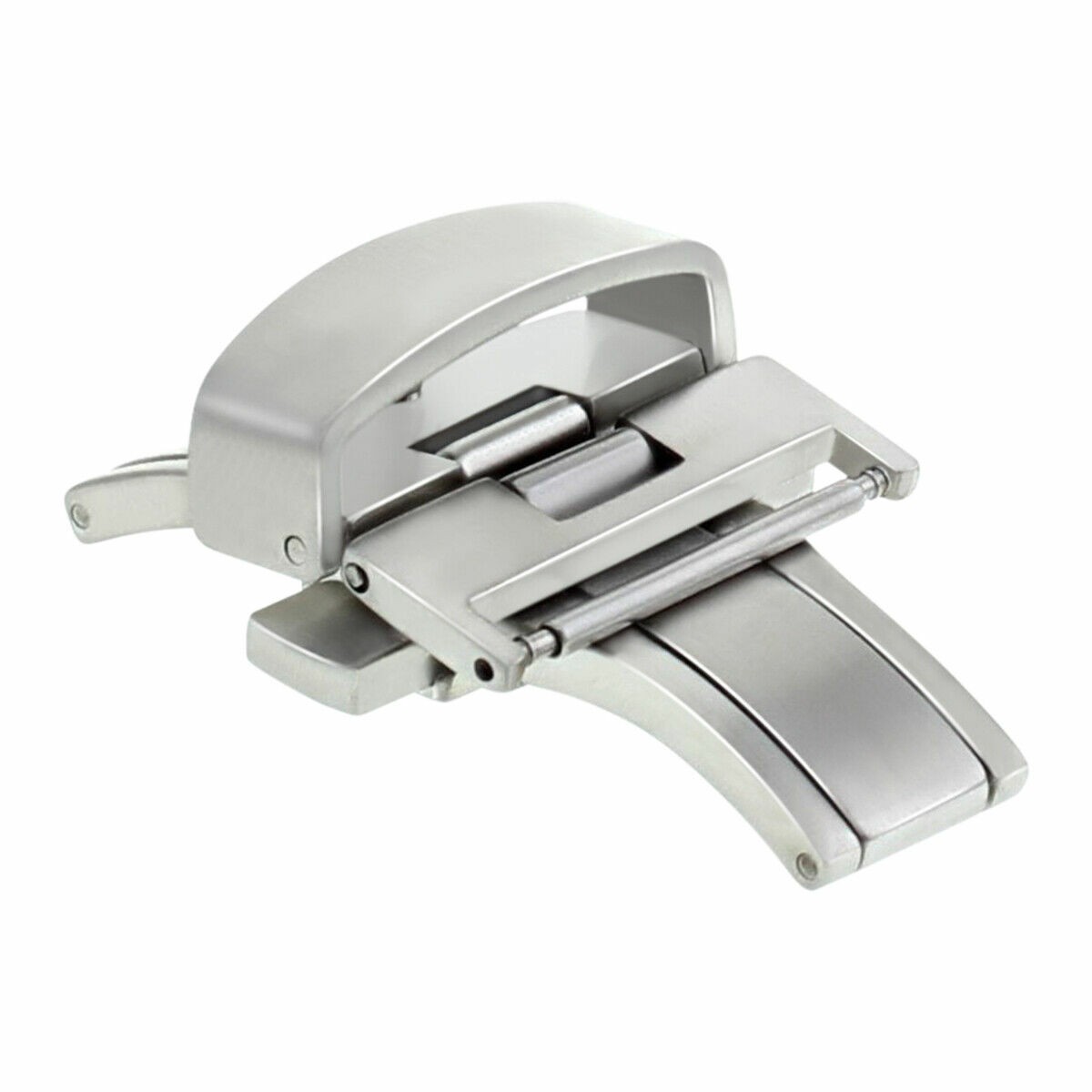 22mm Brushed Silver Replacement Deployment Clasp For Breitling Strap 3.5mm-5.5mm