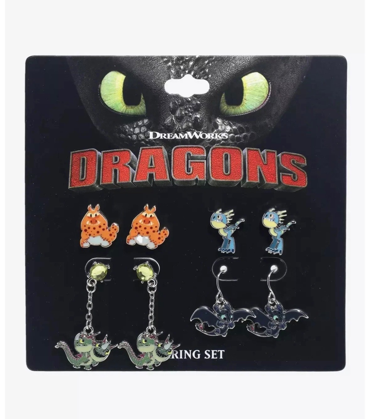 How To Train Dragon Chibi Toothless & Stormfly BF Necklace or Earring Set New