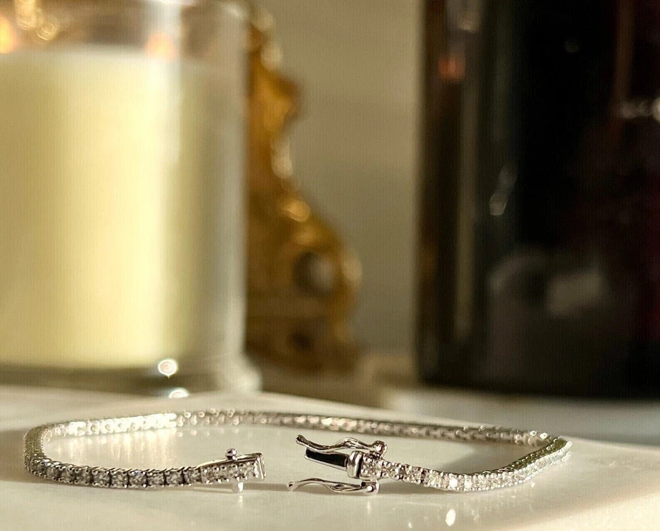 5 Ct Round Cut Lab-Created Diamond Women’s Tennis Bracelet 14K White Gold Plated